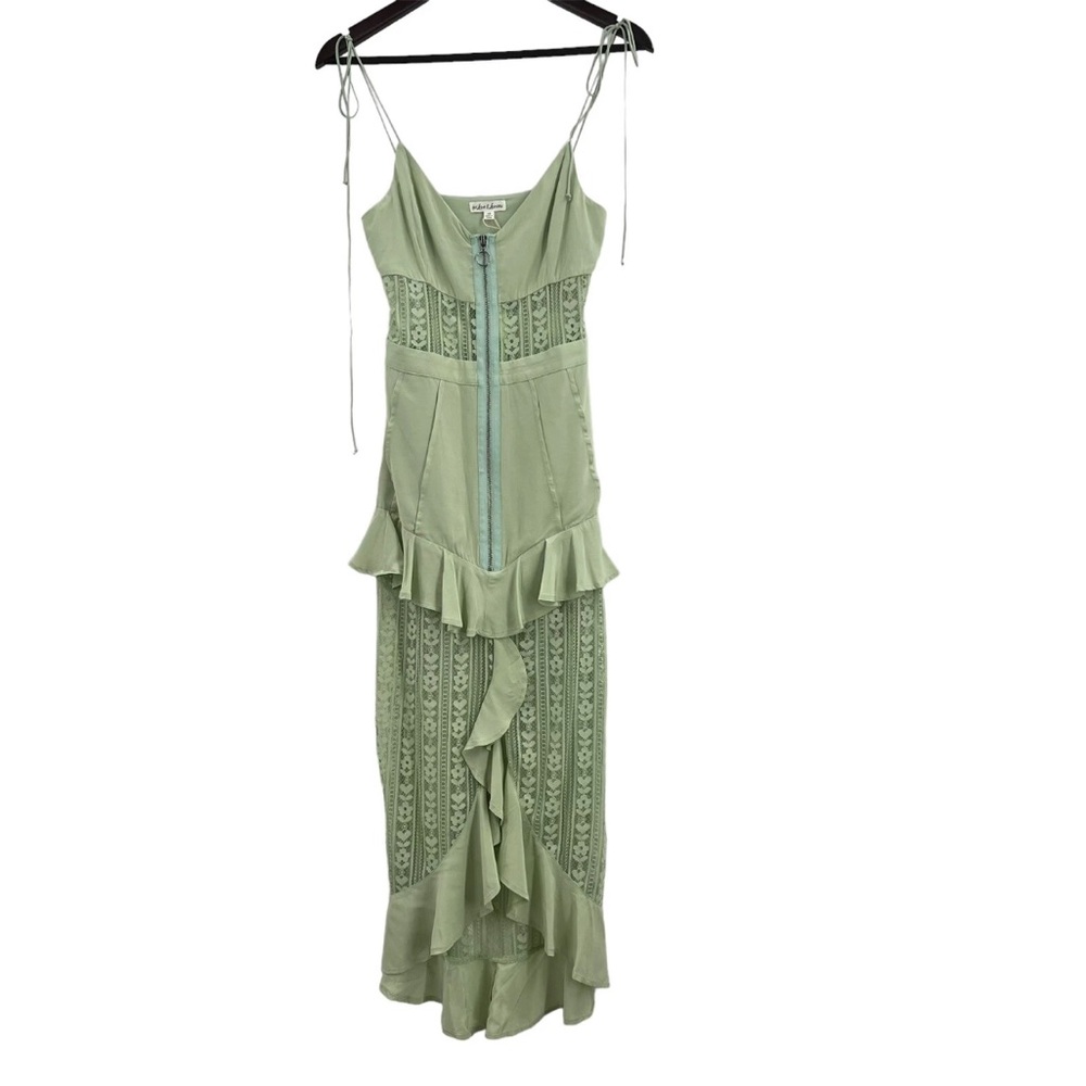 For Love And Lemons Green Ruffled Sundress